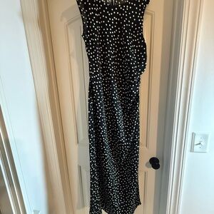 Vici Black and White Polka Dot Maxi Dress